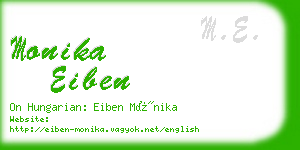 monika eiben business card